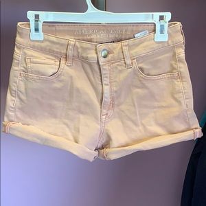 Light pink jean shorts!